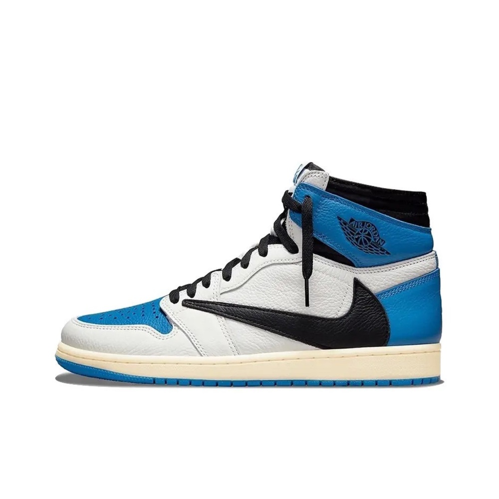 Travis Scott x Fragment x Air Jordan 1 High OG SP "Military Blue" DH1 - Picture 2 of 4